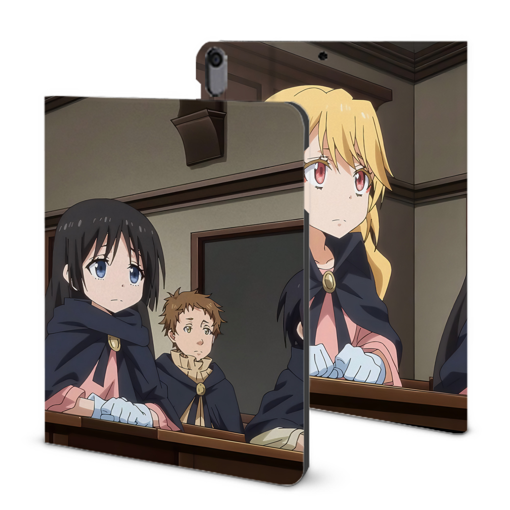 （画像用） 転スラ Regarding Reincarnated to Slime IPad ケース ブック型 PUレザー TPU 耐衝撃 軽量 薄型 ペン収納なし 全面保護 IPad 各モデル対応